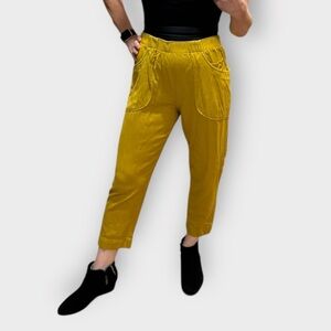 Dolan Left Coast Collective Mustard Paperbag Pants Sz S (no belt) Anthropologie
